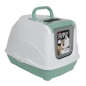 MODERNA Zatvoreni toalet za macke Flip Jumbo, 57cm, Zeleno-beli