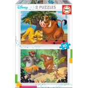 Puzzle Levji kralj Disney Educa 2x20 dielov od 4 leta