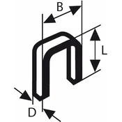 Spajalica tip 55 6 x 1,08 x 19 mm (1000 kom.) BOSCH
