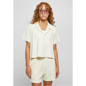 Womens Towel Resort Shirt - Light White