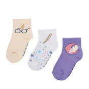 Dolge nogavice Harry Potter CEO-ACCCS-AW25-301WBHP(3-PACK) Bež