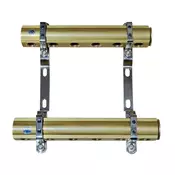 REITER RMCO#210-45-06 Messing razdelilnik za ogrevanje radiatorjev 45 mm razmak 6 krogov