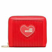 Novcanik Love Moschino za žene, boja: crvena, JC5619PP1GLA1500