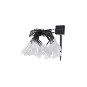 LED solarna girlanda ICE 30xLED/1,2V 300 mAh IP44