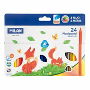 Milan: komplet trikotnih pastelov - 24 kos