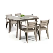 Set vrtnega pohištva Jelise 4+1 cappuccino