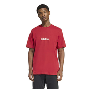 Adidas Muška majica M Lin Sj T KC0881, Okrugli izrez, Crvena
