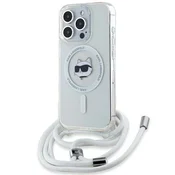 Karl Lagerfeld Etui Karl Lagerfeld IML Choupette Head & Cord MagSafe za iPhone 14 Pro Max - prozorno