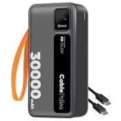 CablePulse prenosna baterija 30000mAh 22,5 W črne barve 8596311292491