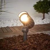 Lucande Lucidni LED reflektor Beatrix, antracit, aluminij, 45,7 cm - Sodobni - temno siva, prozorna - Kovina