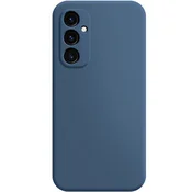 GS Ovitek za Samsung Galaxy A15, Silikonski Lite, temno moder + 9H steklo