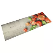 Kuhinjski tepih perivi s uzorkom rajcica 45 x 150 cm baršunasti