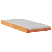 Vidaxl Konstrukcija postelje Voskast rjav 100 x 200 cm