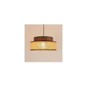 Luster na sajli BOHO 1xE27/60W/230V precnik 40 cm braon/bež