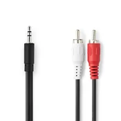 Audio Kabel | 3.5 mm M – 2x RCA M | 1.5 m | Box Pack | NEDIS