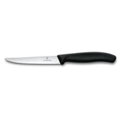 Victorinox 6.7233 nož za zrezke, nazobčan črn, 11 cm