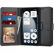 Etui Techsuit Diary Book za Nothing Phone (3a) Lite - črn