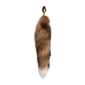 analni čep Fox Tail No. 1, zlat