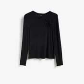 Reserved - Bluza s cvetnom aplikacijom
