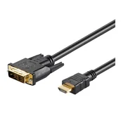 Kabl Stars Solutions HDMI na DVI 24+1 M/M crni 1.8m