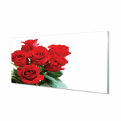 tulup.si Slika na akrilnem steklu Šopek vrtnic 125x50 cm 4 obešalnika