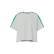 PIECES Majica PCCHILLI SUMMER pegasto siva/zelena