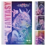 Zvezek M&G A5 s črtami, 40 listov, Pink Fantasy (4 motivi)