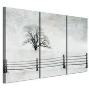 shumee Slika na italijanskem platnu 90 x 60 cm triptih - minimalističen slog - narava Slika na italijanskem platnu 120 x 80 cm triptih - minimalističen slog - narava