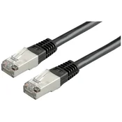 VALUE Value 21.99.0816 RJ45 omrežni kabel\, Patch kabel CAT 6 S/FTP 1.50 m črna 1 kos, (20420795)