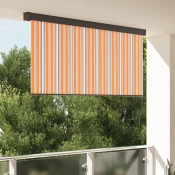 Rolo zavjesa Žuta i plava 200 x 250 cm Tkanina i aluminij