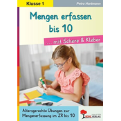 Mengen erfassen bis 10 ... mit Schere und Kleber