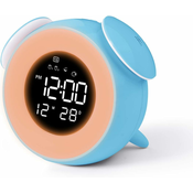 Generic GENERIC Digitalna budilka z velikim LED zaslonom, z 2 alarmoma, 12/24-urnim snemalnikom zvoka, polnilnim priključkom USB (modra), (21132502)