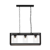 Jupiter 1805 - MC3 - Luster na lancu MACARI 3xE27/60W/230V crna