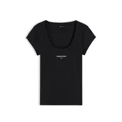 Tommy Jeans Majica črna/bela