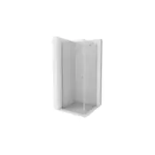 Mexen Pretoria nihajna tuš kabina 90 x 90 cm, prosojna, kromirana - 852-090-090-01-00