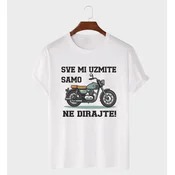 MAFIMI Majica Sve mi uzmite samo motor ne dirajte, Bela