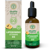 Ekolife Natura Liposomski Vitamin D3, tekočina, 60 ml