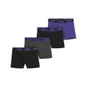 Mens Puma Boxers (4-Pack), Purple, Size 3, Clothing