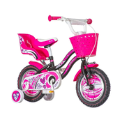 VISITOR Deciji bicikl Little Heart HEA120 12” Crno-Rozi