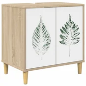 vidaXL Kopalniška omarica HANAU Sonoma 60 x 40 x 60 cm Inženirski les