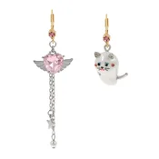 Betsey Johnson Uhani svetlo siva/roza