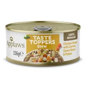 Applaws Dog Taste Toppers Stew Pileci gulaš s mrkvom, grahom i krumpirom 156 g