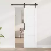 vidaXL Notranja vrata Bela 61 x 198,5 cm Vezani les