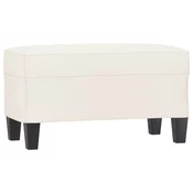 Klupa krem 70 x 35 x 41 cm od umjetne kože