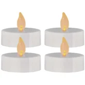 LED dekoracija – 4x čajna svečka maxi, 4x CR2032 , notranja, vintage