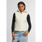 Womens ultra-light quilted vest cream