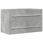 Vidaxl Omarica za umivalnik beton siva 80x38,5x48 cm inženirski les