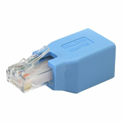 StarTech.com Cisco Console Rollover Adapter for RJ45 Ethernet Cable - Network adapter cable - RJ-45 (M) to RJ-45 (F) - blue - ROLLOVER - network adapter cable - blue