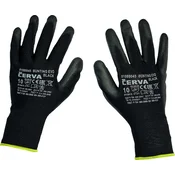 Zaščitne rokavice št.9 PU črne BUNTING EVO BLISTER Červa
