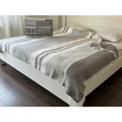 Cebe Cozy Viktorija 180x220cm Dezen - Selay Gri - Akril/Pamuk